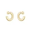 BOSS Live Yellow Gold-Tone Plated Ladies Hoop Earrings 1580690