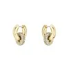 BOSS Live Precious Gold Plated Stainless Steel Linked Circle Hoop Earrings 1580759