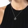 BOSS Divine Silver Tone Stainless Steel Double B Necklace 1580836