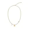 BOSS Amara Yellow Gold PVD Crystal & Pearl Heart Necklace 1580881