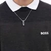 BOSS Candor Stainless Steel Bar Mens Necklace 1580749