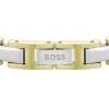 BOSS Mens Nolan Two-Tone Steel H-Link Cuff Bracelet 1580793