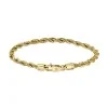 BOSS Mens Myles Gold-Tone Steel Rope Style Bracelet 1580810