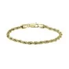 BOSS Mens Myles Gold-Tone Steel Rope Style Bracelet 1580810