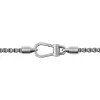 BOSS Liam Silver Tone Chain Necklace with Antique Finish 1580878