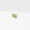 Fabergé Heritage Yellow Gold Turquoise Guilloché Enamel Crossover Ring 1137RG2108