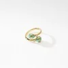 Fabergé Heritage Yellow Gold Turquoise Guilloché Enamel Crossover Ring 1137RG2108