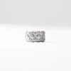 Fabergé Treillage Brushed White Gold & Diamond Set Grand Ring 452RG993