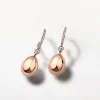 Fabergé Essence Rose Gold Diamond Pavé Egg Drop Earrings 1188EA2300