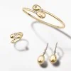 Fabergé Essence Yellow Gold Diamond Pavé Egg Drop Earrings 1188EA2287