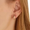 Fabergé Crown Quilted Hoop Earrings with Diamonds 1716EA 3131