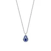 Fabergé Heritage White Gold Royal Blue Guilloché Enamel Petite Egg Pendant 213FP1351