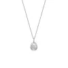 Fabergé Treillage Brushed White Gold & Diamond Set Egg Pendant 158FP309