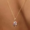 Fabergé Emotion Yellow Gold & Multicoloured Gemstone Egg Pendant 624FP2055