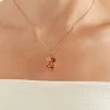 Faberg&eacute; Essence Rose Gold Red Lacquer & Ruby Set Shoe Surprise Locket Pendant 1258FP2531