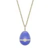 Fabergé Essence Yellow Gold Locket with Blue Lacquer and Heart Shaped Blue Sapphire Surprise Pendant 1246FP2854 2