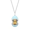 Fabergé Essence White Gold, Yellow Gold & Sapphire Teddy Surprise Pendant 1245FP2664/7