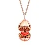 Fabergé Essence Rose Gold Red Nano Plated Rose Surprise Locket 1258FP3545