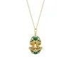 Fabergé x 007 Special Edition Yellow Gold & Green Guilloché Enamel Octopussy Egg Surprise Locket 2332FP3645