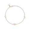Fabergé Heritage Rose Gold Pink Guilloché Enamel Chain Bracelet 1317BT2389