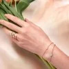 Fabergé Heritage Rose Gold Pink Guilloché Enamel Chain Bracelet 1317BT2389