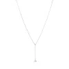 Mikimoto 18ct White Gold 7.5mm Pearl and 0.03ct Diamond Pendant PP 20595D W