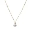 Mikimoto Classic Pearl & 0.02ct Diamond Pendant Necklace PP20495DK