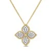 Roberto Coin 18ct Gold Princess Flower 0.48ct Diamond Petal Necklace