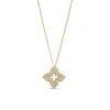 Roberto Coin Venetian Princess 18ct Yellow Gold 0.34ct Diamond Floral Pendant ADR777CL3259