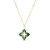 Roberto Coin 18ct Yellow Gold Venetian Princess Malachite Pendant ADV777CL3191_YG