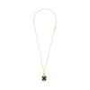 Roberto Coin 18ct Yellow Gold Venetian Medallions Diamonds and Black Jade Ladies Pendant ADV888CL2411 Y