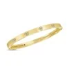 Roberto Coin 18ct Gold Love in Verona 0.19ct Diamond 4.5mm Bangle 1