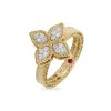 Roberto Coin Princess Flower 0.19ct Diamond Petal Ring