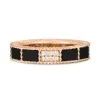 Roberto Coin 18ct Rose Gold Art Deco 2.80ct Black Jade 0.04ct Diamond Ring ADV888RI2255_RG/B
