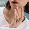 Roberto Coin 18ct Rose Gold Venetian Princess Ring ADR777RI3405 R