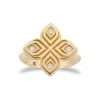 Roberto Coin Arabesque 18ct Yellow Gold 0.09ct Diamond Ladies Ring ADR777RI3572 Y