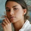 Roberto Coin Love in Verona 0.17ct Diamond 6mm Hoop Earrings