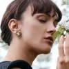 Roberto Coin Princess Flower 6.88ct Black Jade 0.19ct Diamond Earrings