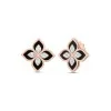 Roberto Coin Princess Flower 6.88ct Black Jade 0.19ct Diamond Earrings