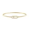 Messika Move Uno Pavé Flex MM 18ct Yellow Gold Diamond Bangle 12057-YG
