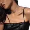 Messika Move Uno White Gold Diamond Pave Drop Pendant Choker 12150-WG