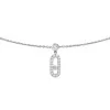 Messika Move Uno White Gold Diamond Pave Drop Pendant Choker 12150-WG
