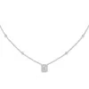 Messika White Gold Joy 0.25ct Emerald Cut Diamond Necklace 15088-WG