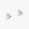 Messika Move Uno Pavé White Gold 0.18ct Diamond Earrings 05634-WG