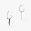 Move Link 18ct White Gold Diamond Drop Earrings 12469-WG