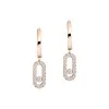 Messika Move Uno Rose Gold Diamond Hoop Earrings E12037PG