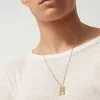 Balmain 18ct Yellow Gold Labyrinth Frieze Pendant ABAJ02NL00001