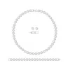 Swarovski White Crystal Rhodium Plated Una Angelic Necklace, Earrings and Bracelet Set 5367853