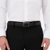 Montblanc Rectangle Belt 30mm 114421 Saffiano Leather Black