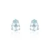 9ct White Gold Pear Cut 1.10Ct Aquamarine Earrings